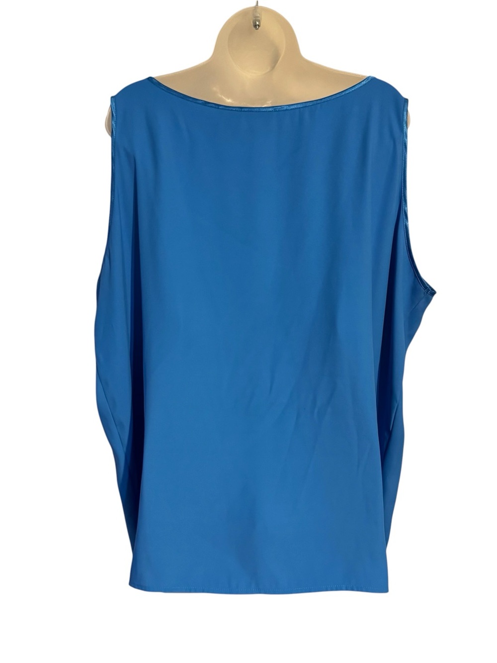 Liz Baker Beautiful Blue Scoop Neck Sleeveless Tank/Shell Layering PLUS: 24 #Z - Picture 5 of 7